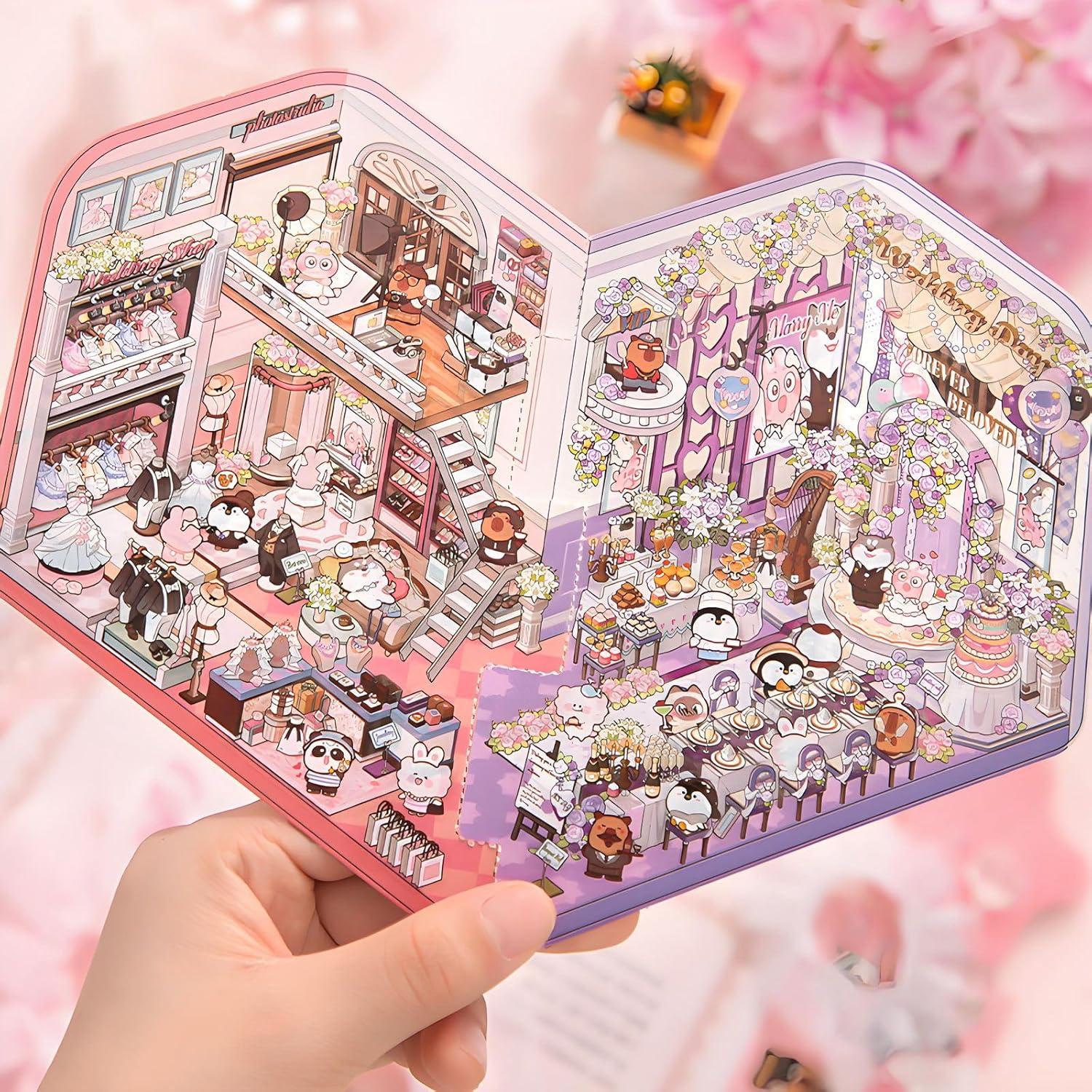 Conjunto de Stickers 3D DIY Funntech - Escenas de Caricatura