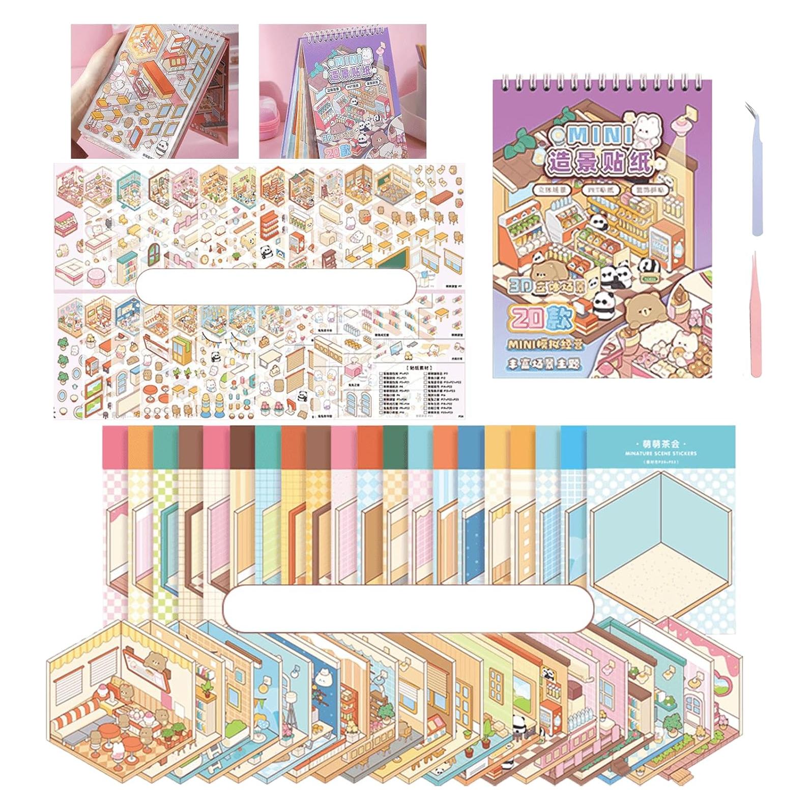 20 Sets de Pegatinas 3D TIYIMIYUXU para Adultos - Alivio Estrés