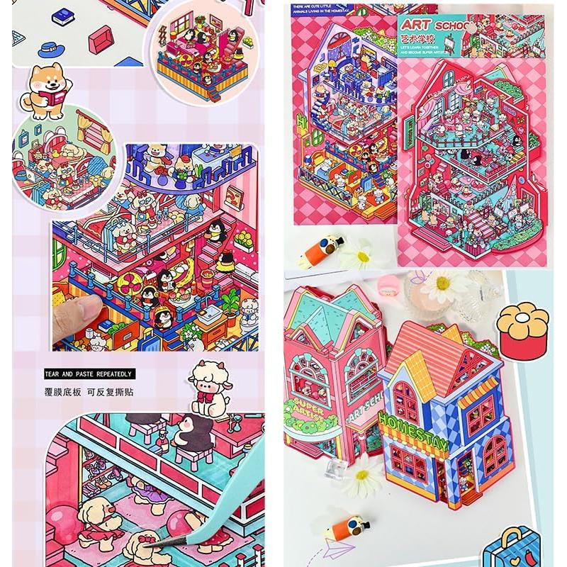 Kit de Manualidades Iooresbeul - Pegatinas 3D Reutilizables