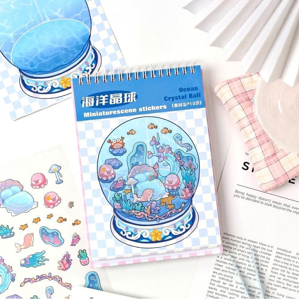 Kit de Manualidades Dwpetzo 3D - Libro de Stickers 20 Sets