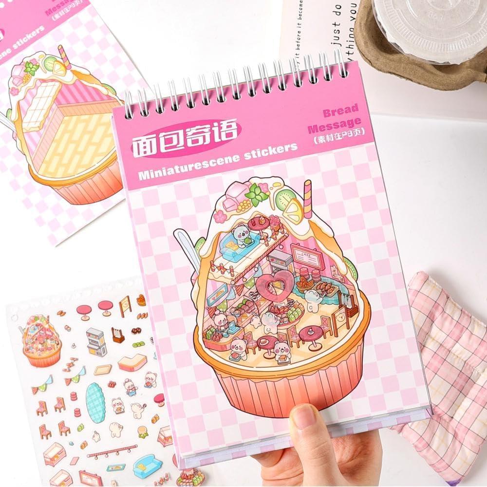 Kit de Manualidades Dwpetzo 3D - Libro de Stickers 20 Sets