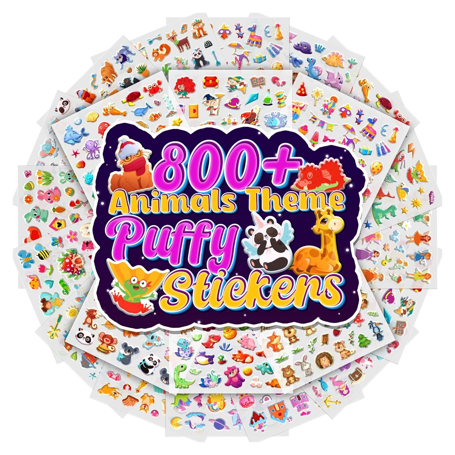 Stickers Esponjosos 3D Coloridos Sinceroduct - 800 Piezas para Niños