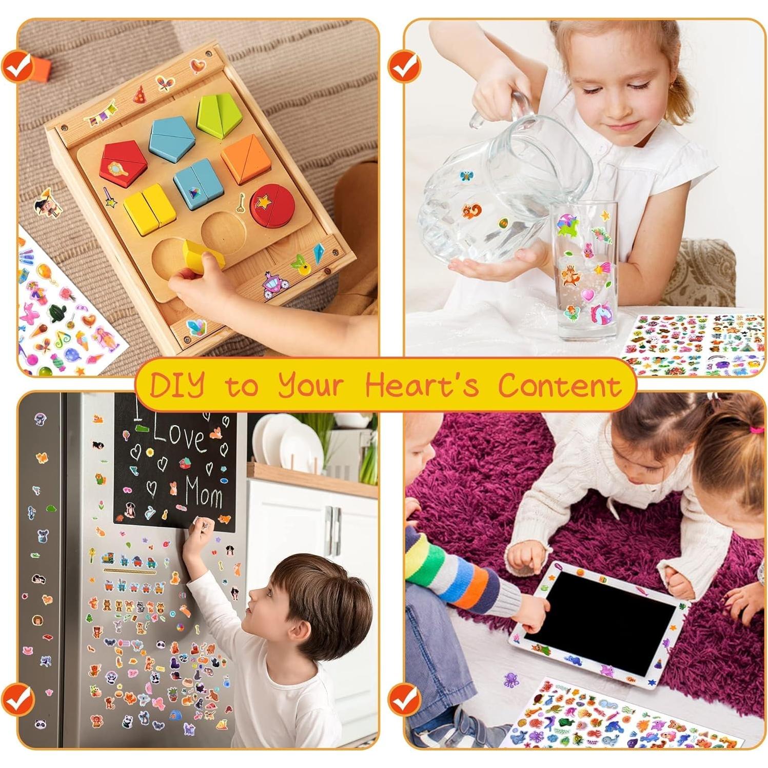 Stickers Esponjosos 3D Coloridos Sinceroduct - 800 Piezas para Niños