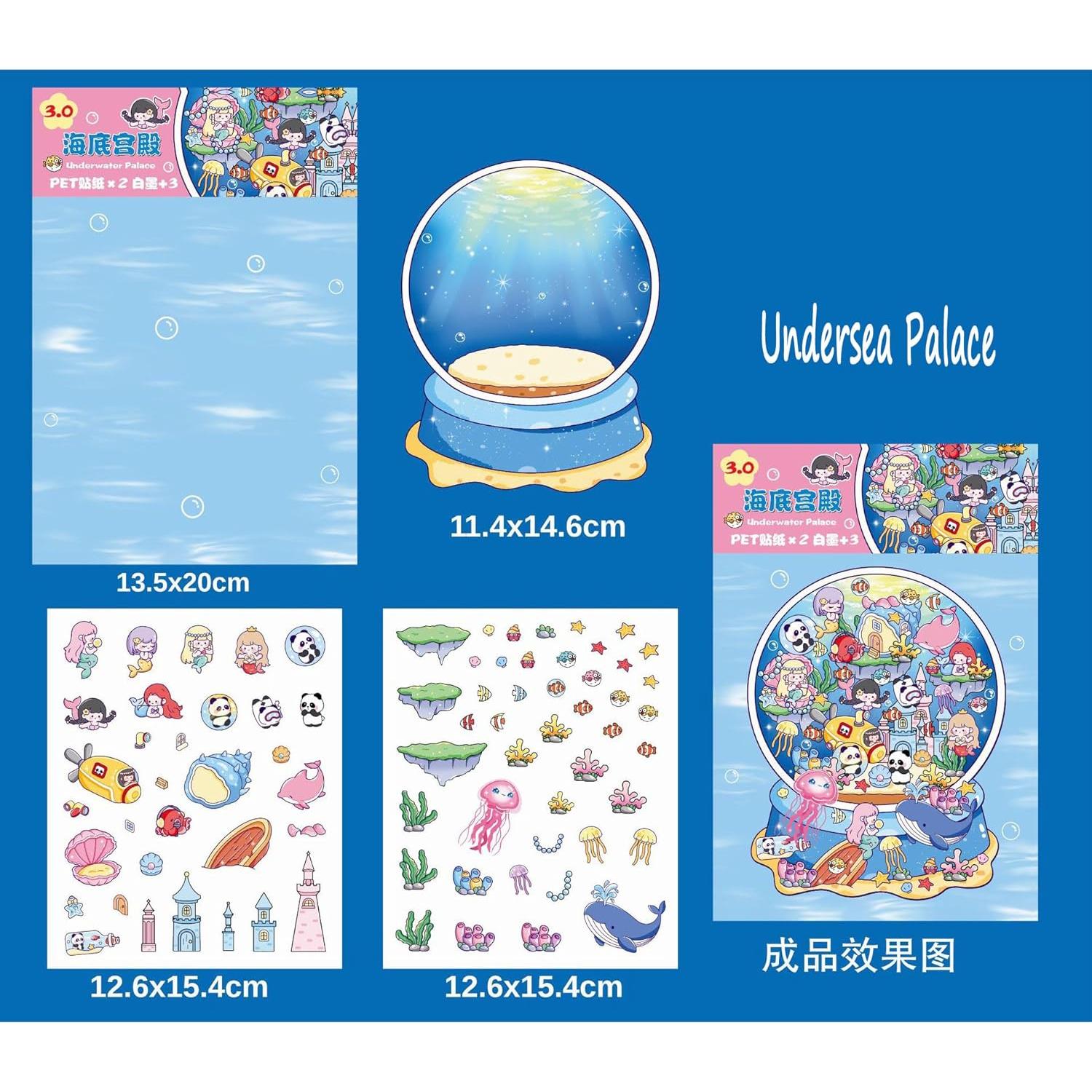 Kit de Pegatinas 3D DIY TKDKSFD - 8 Juegos Creativos para Adultos