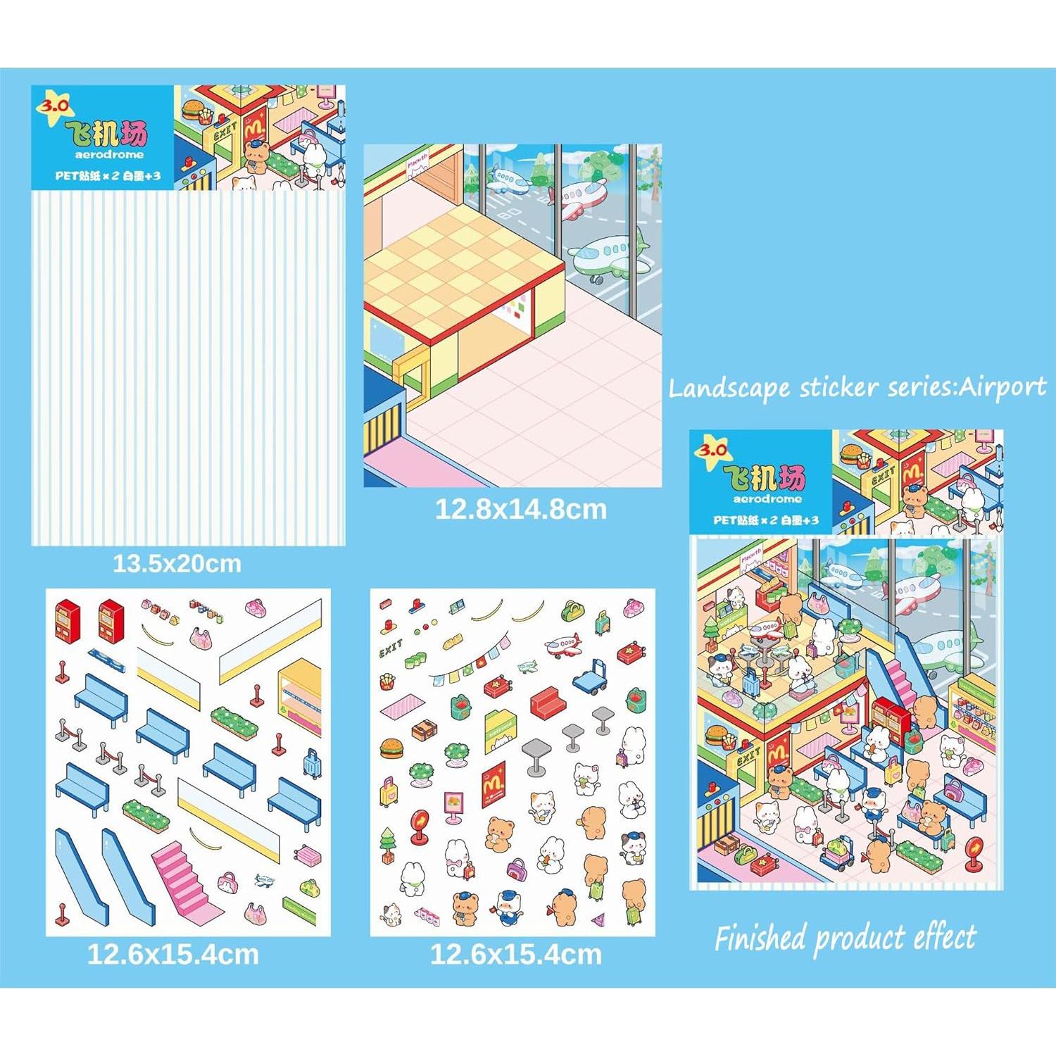 Kit de Pegatinas 3D DIY TKDKSFD - 8 Juegos Creativos para Adultos