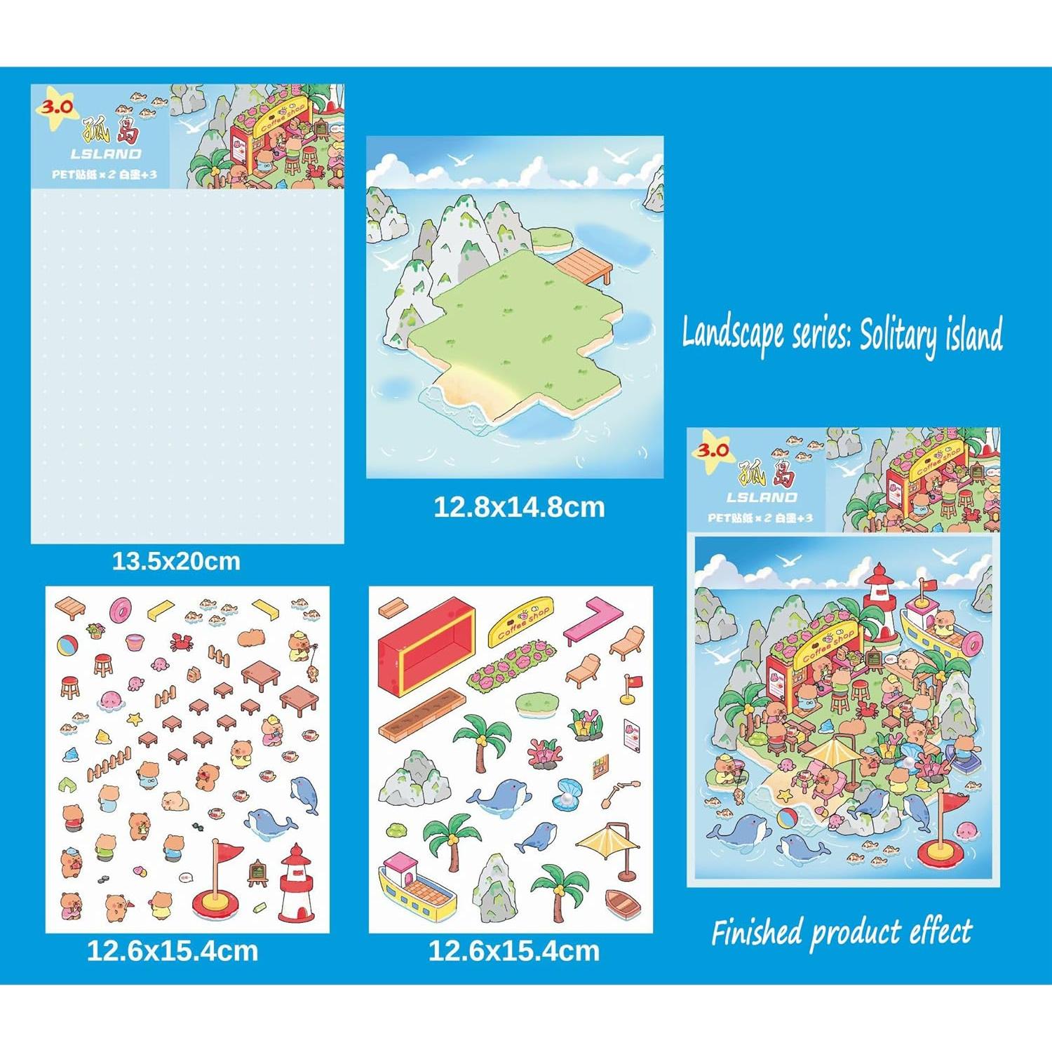 Kit de Pegatinas 3D DIY TKDKSFD - 8 Juegos Creativos para Adultos