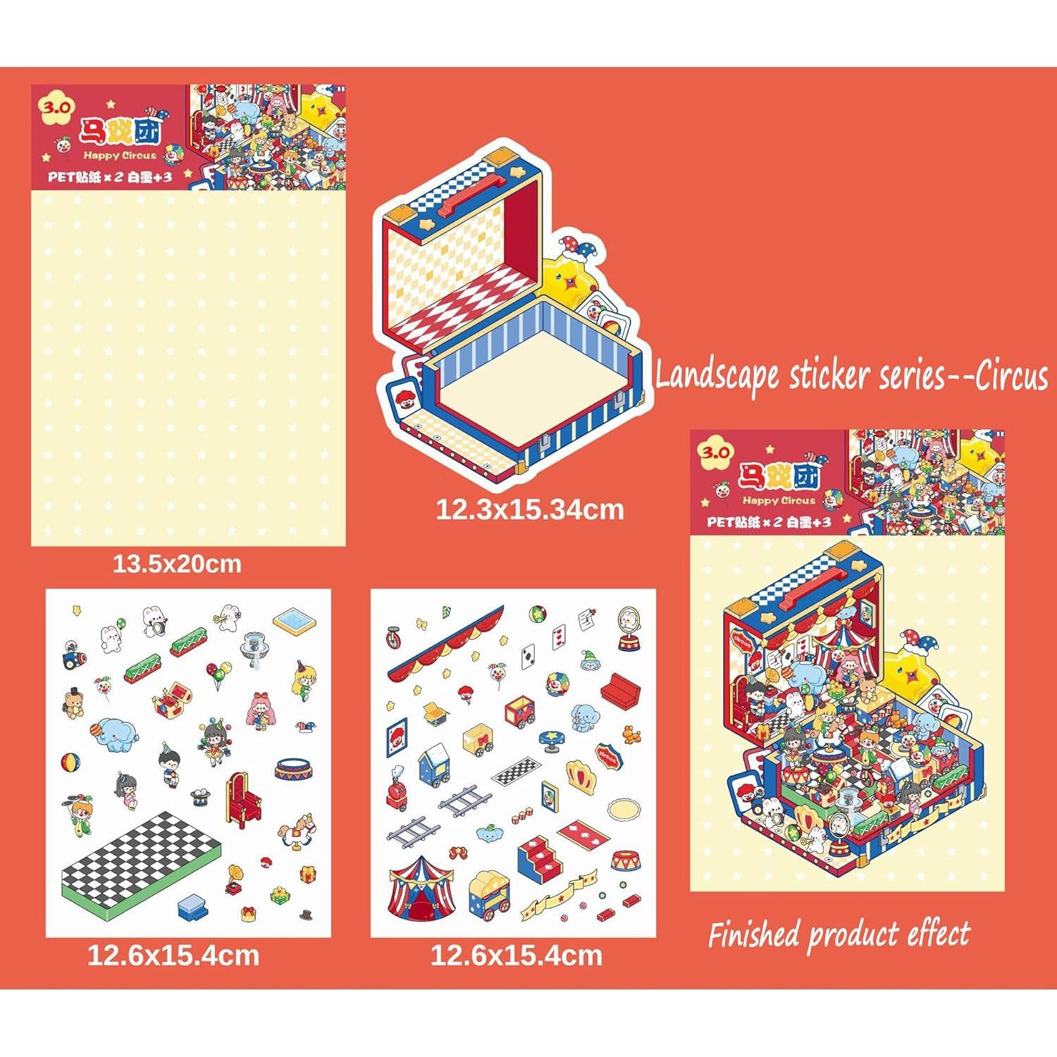 Kit de Pegatinas 3D DIY TKDKSFD - 8 Juegos Creativos para Adultos