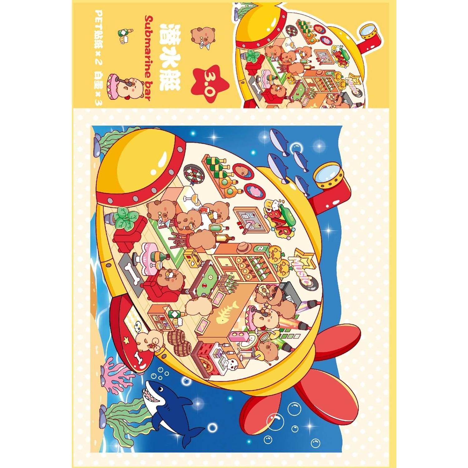 Kit de Pegatinas 3D DIY TKDKSFD - 8 Juegos Creativos para Adultos