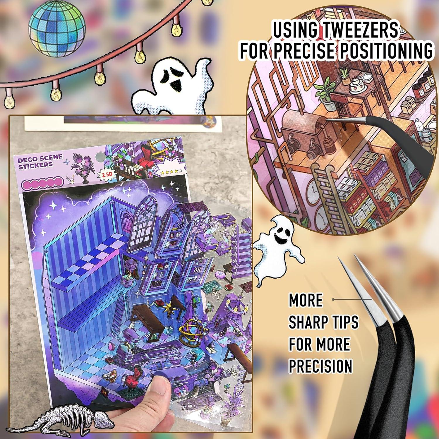 Pegatinas 3D K Kattone Castillo Fantasma - 4 Set DIY Halloween