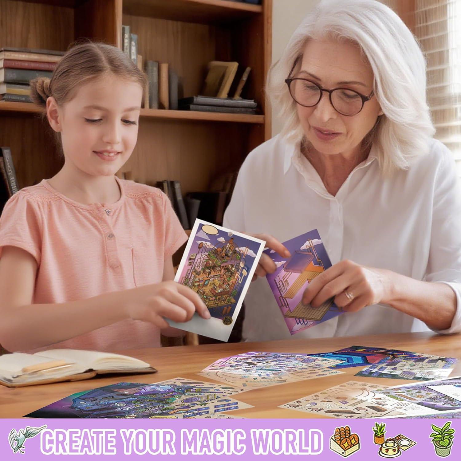 Pegatinas 3D K Kattone Castillo Fantasma - 4 Set DIY Halloween