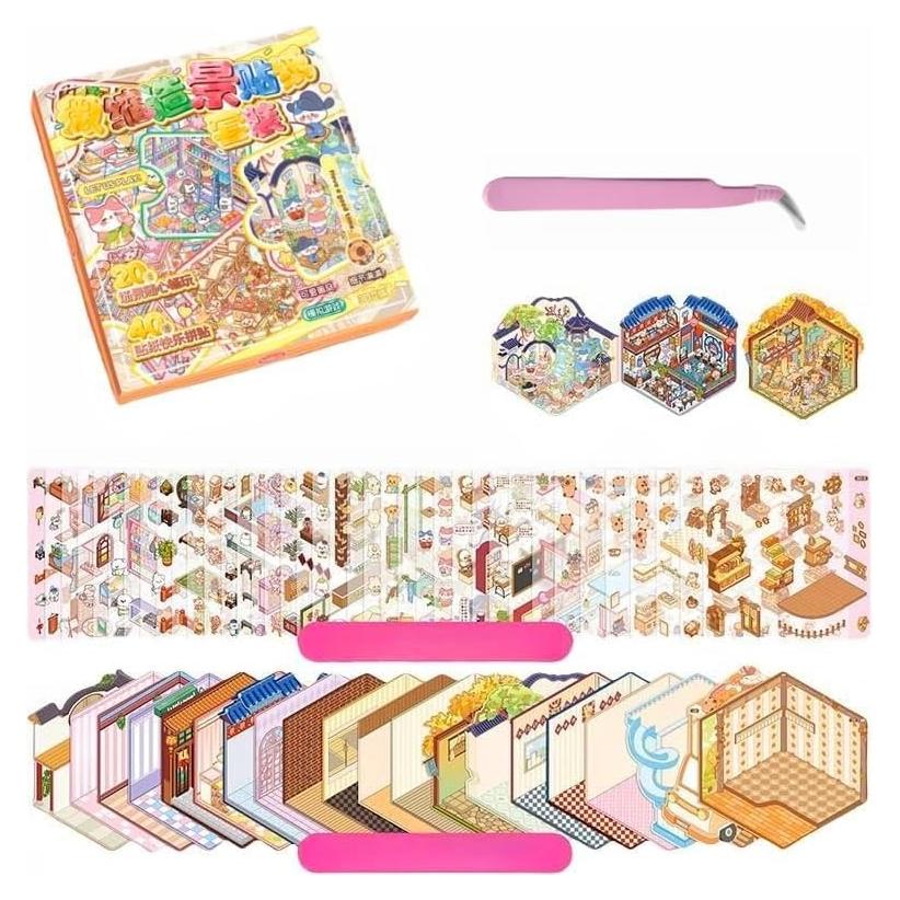 Set de Pegatinas 3D Terapéuticas Luzhans - 20 Temas Creativos