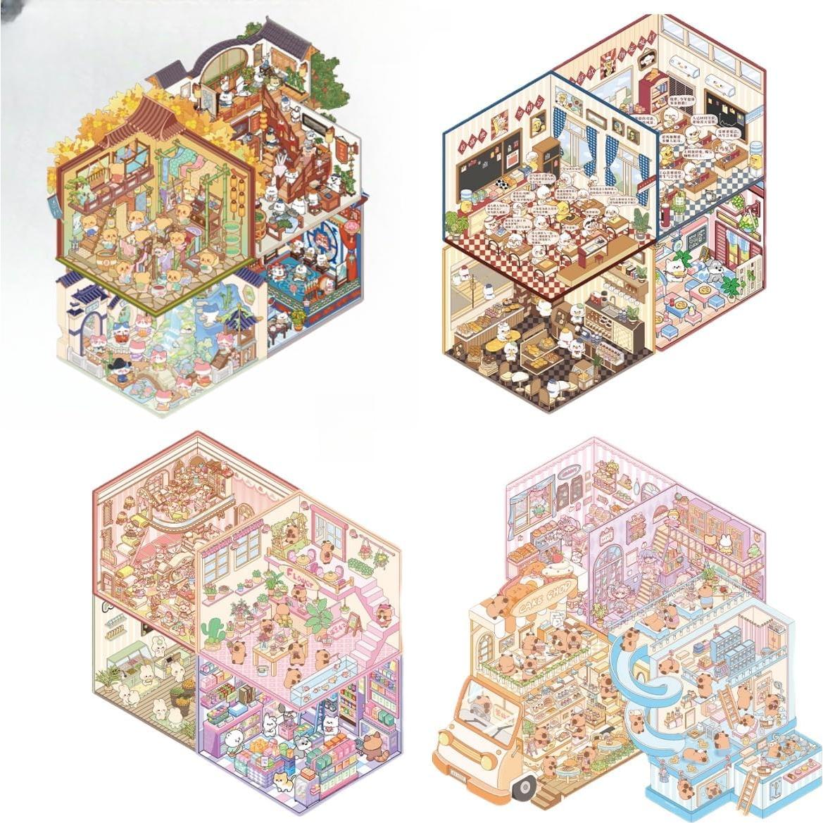 Set de Pegatinas 3D Terapéuticas Luzhans - 20 Temas Creativos