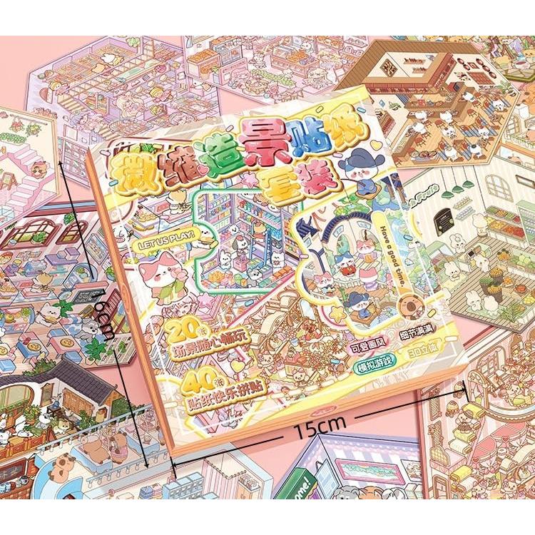 Set de Pegatinas 3D Terapéuticas Luzhans - 20 Temas Creativos