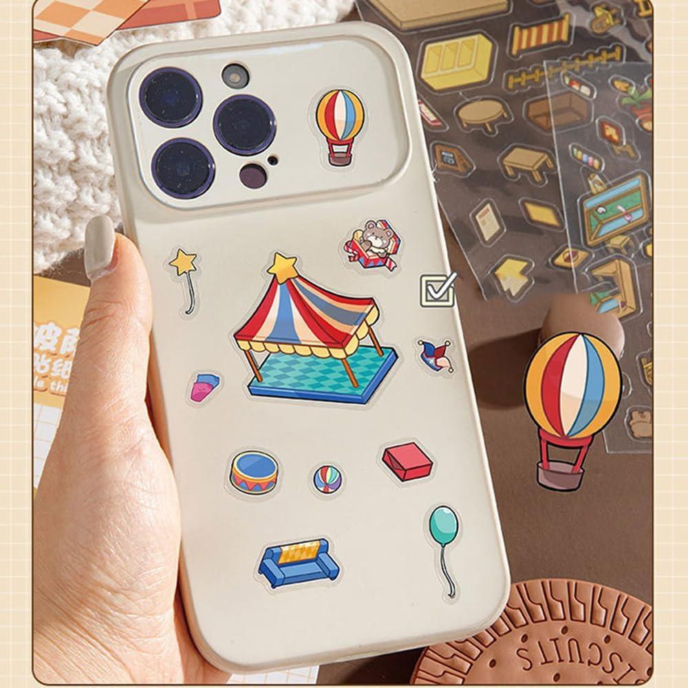 Pegatinas 3D Limvoo - 8 Temas Reutilizables para Decorar