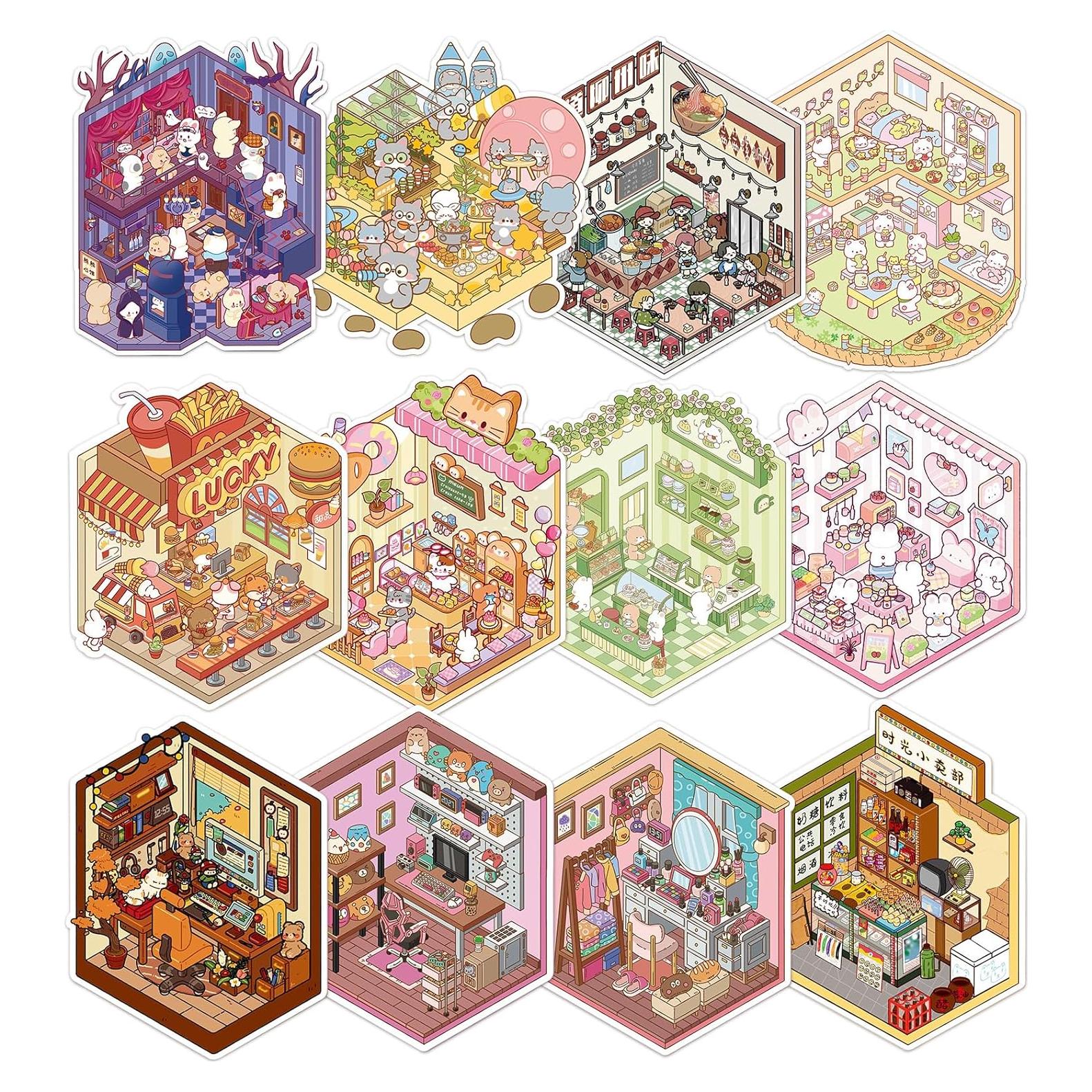 Kit de Pegatinas 3D Snycler para Decoración DIY - 12 Juegos