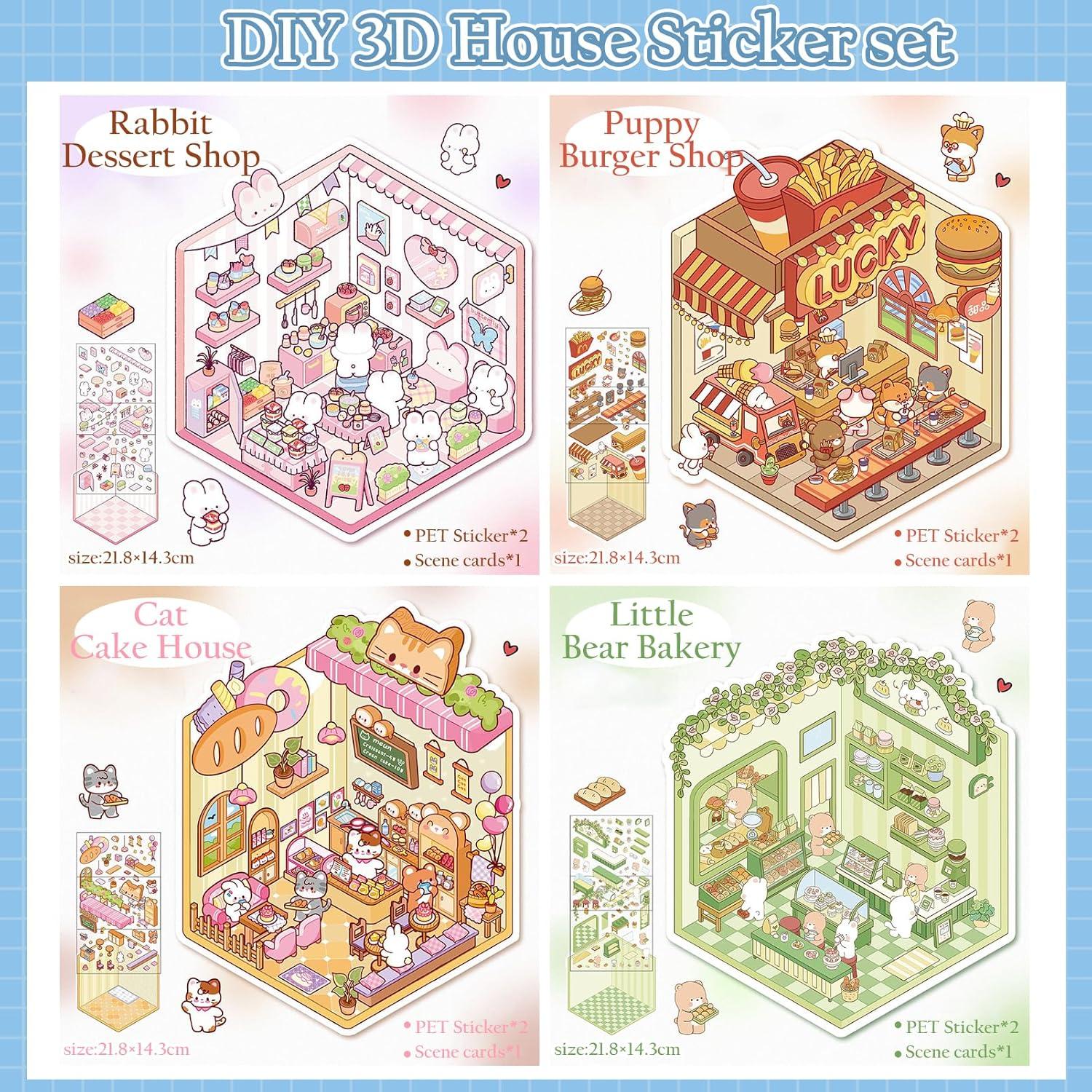 Kit de Pegatinas 3D Snycler para Decoración DIY - 12 Juegos