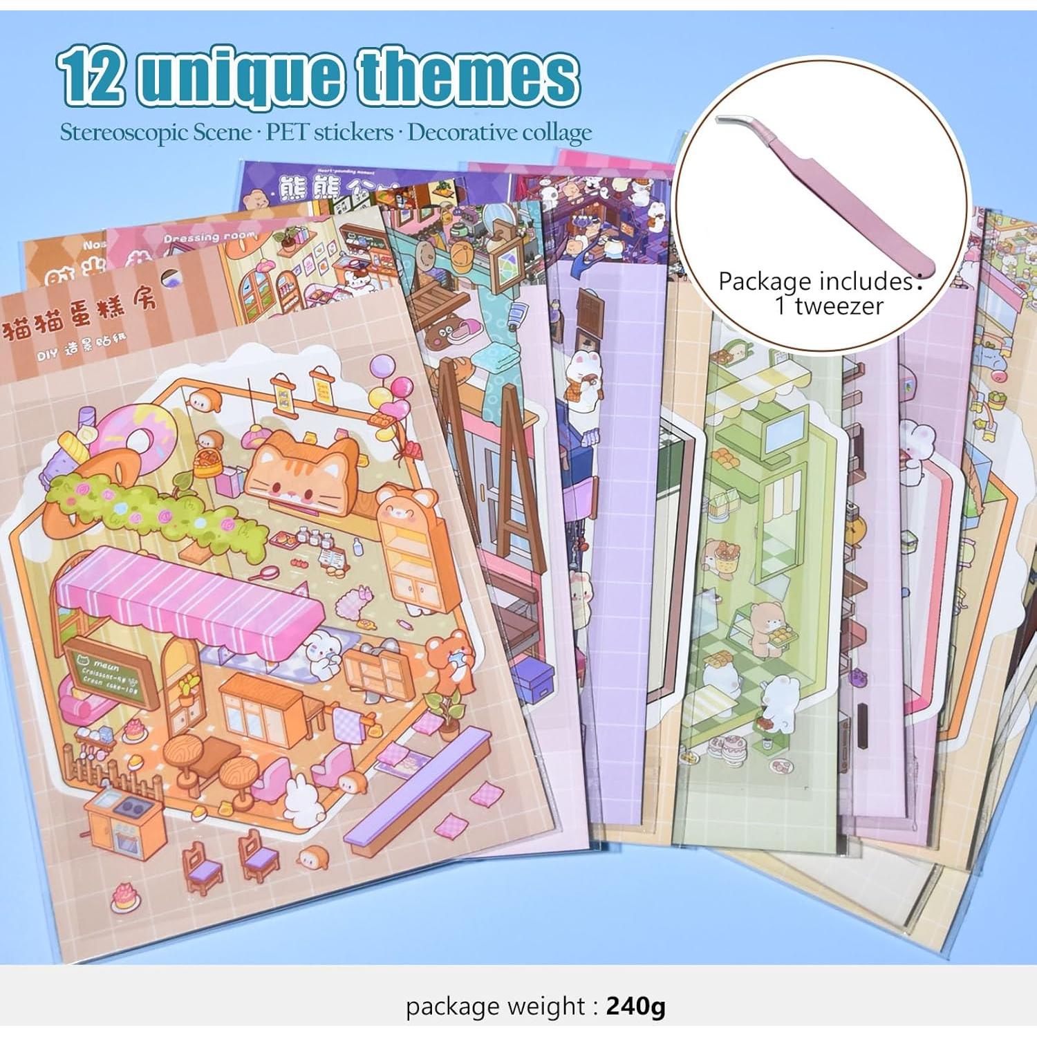 Kit de Pegatinas 3D Snycler para Decoración DIY - 12 Juegos