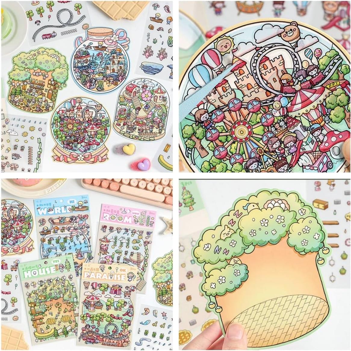 28 Juegos de Pegatinas 3D DIY Affoto para Manualidades