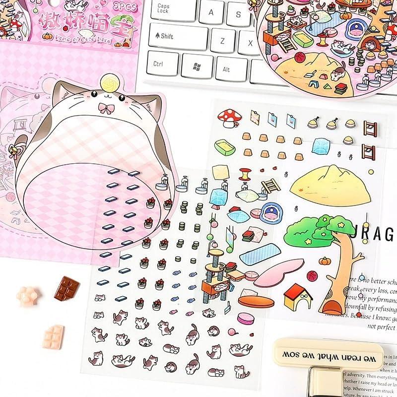 28 Juegos de Pegatinas 3D DIY Affoto para Manualidades