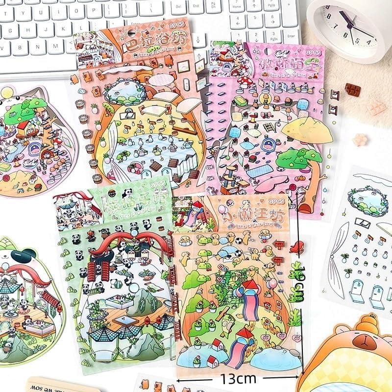 28 Juegos de Pegatinas 3D DIY Affoto para Manualidades