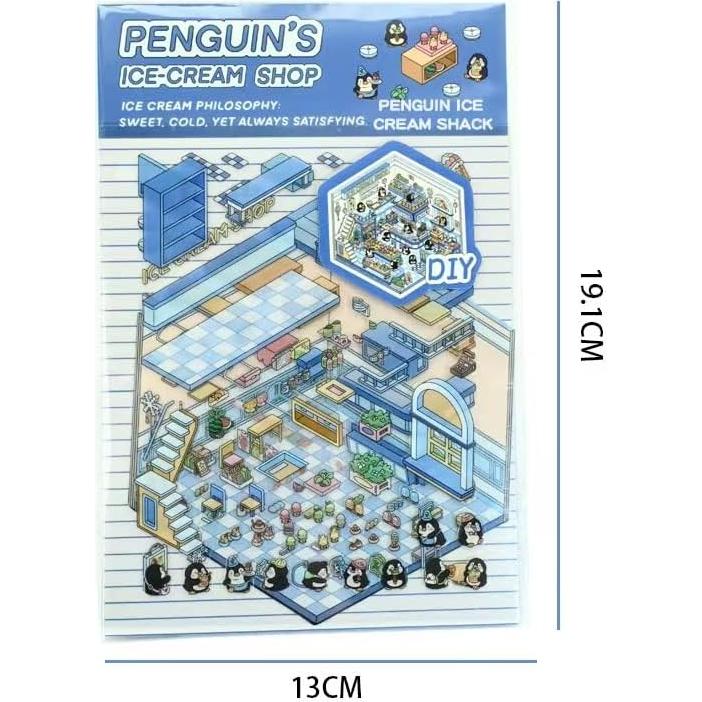 Paquete de 4 Pegatinas 3D DIY Genérico - Calcomanías Caricatura