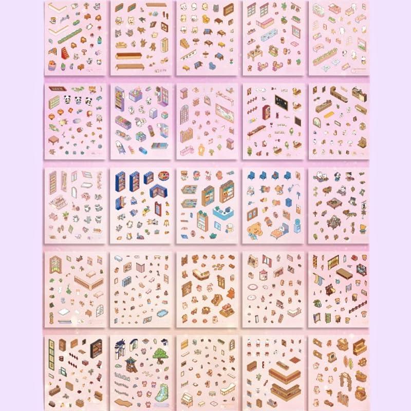 25 Conjuntos de Pegatinas 3D DIY Kaensc para Aliviar Estrés