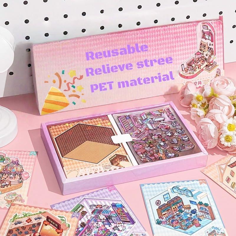 25 Conjuntos de Pegatinas 3D DIY Kaensc para Aliviar Estrés