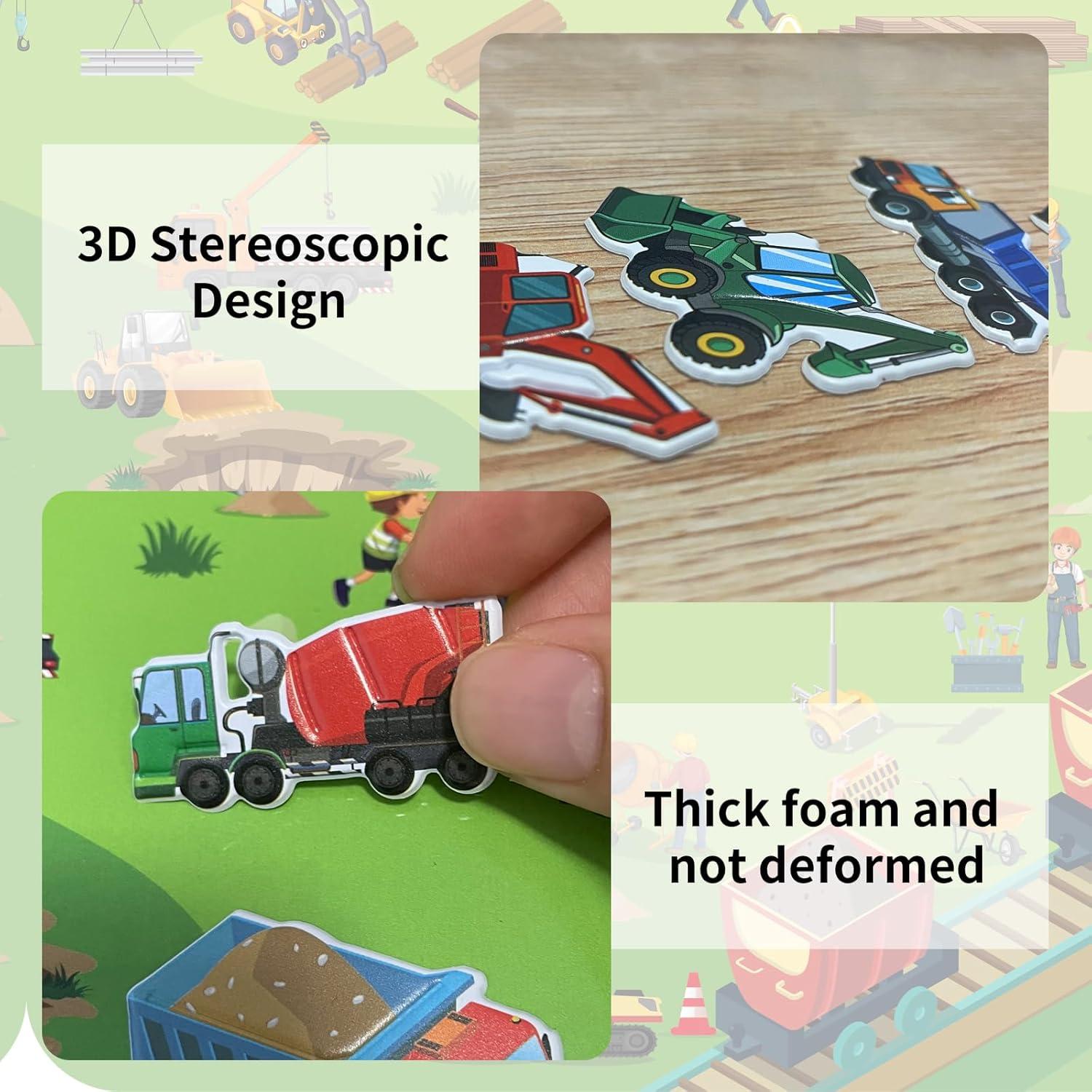 Paquete de 2 Libros de Stickers Esponjosos Elfew 3D para Niños