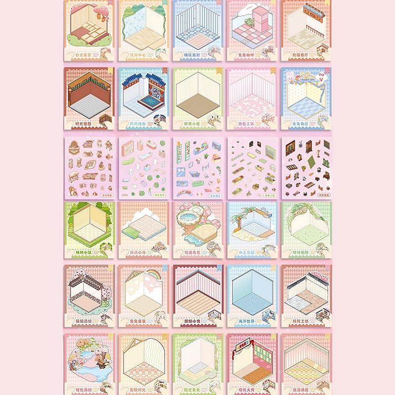 25 Juegos de Pegatinas 3D DIY de Casa con Pinzas - Alivio Estrés