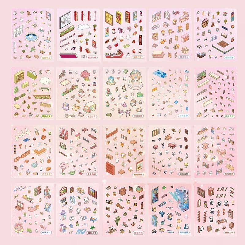 25 Juegos de Pegatinas 3D DIY de Casa con Pinzas - Alivio Estrés