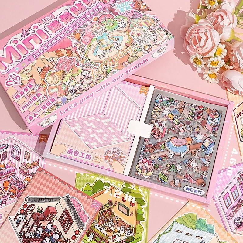 25 Juegos de Pegatinas 3D DIY de Casa con Pinzas - Alivio Estrés