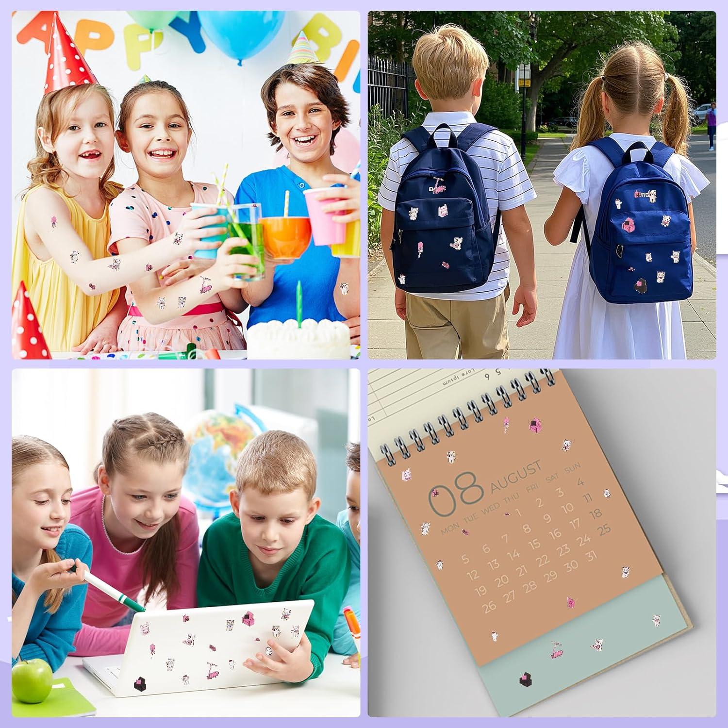 Pegatinas 3D VAIOZXE para Crear Escenas de Casa Kawaii - 6 Unidades