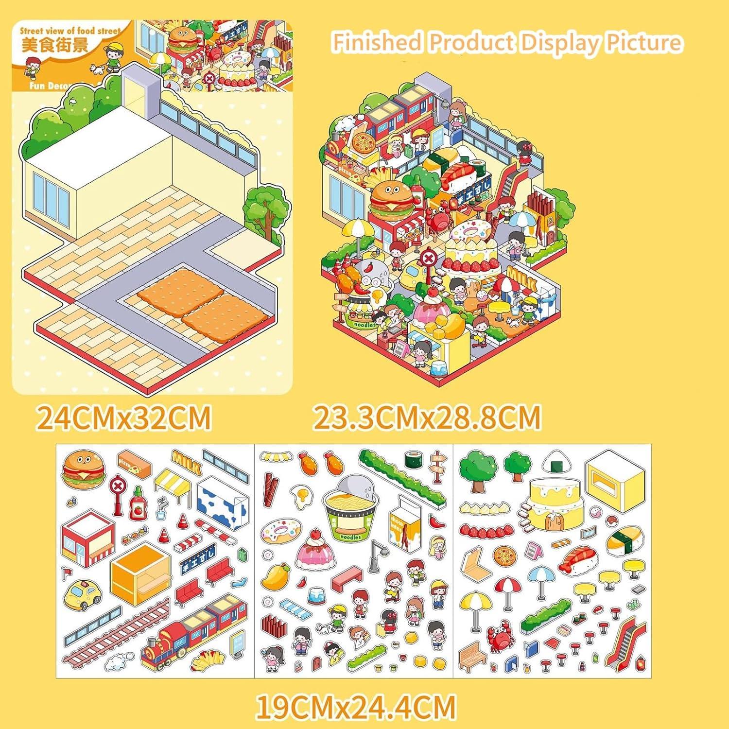 4 Juegos de Pegatinas 3D UoYYelly para Alivio del Estrés