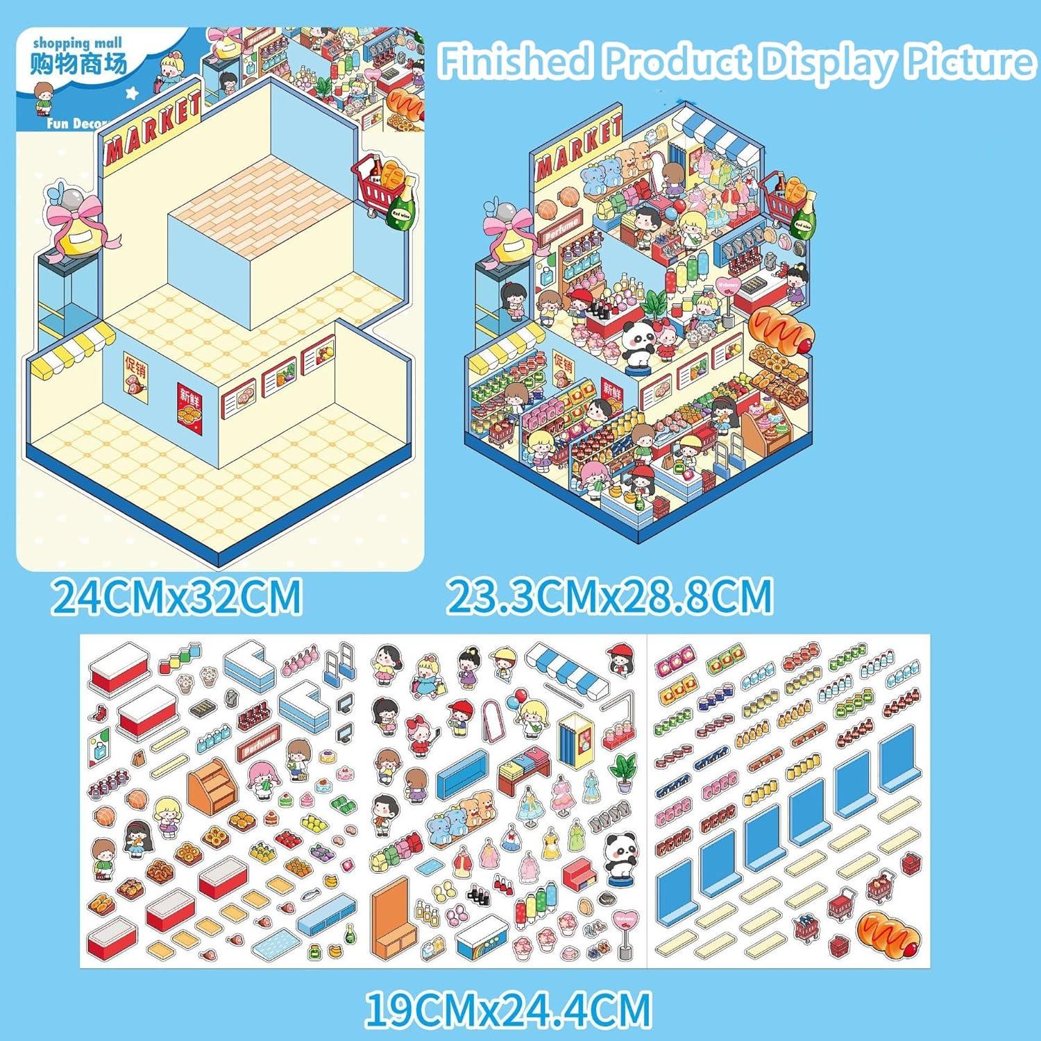 4 Juegos de Pegatinas 3D UoYYelly para Alivio del Estrés