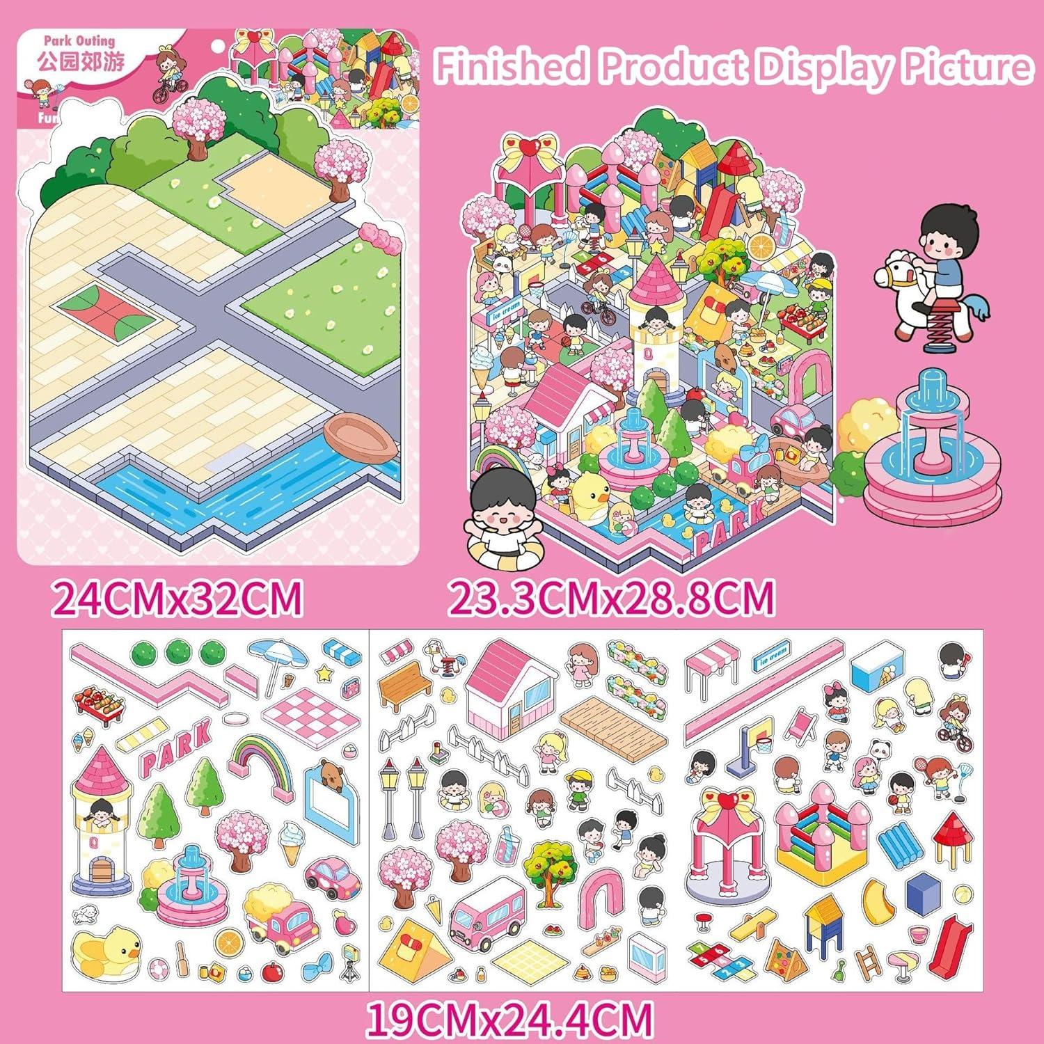 4 Juegos de Pegatinas 3D UoYYelly para Alivio del Estrés