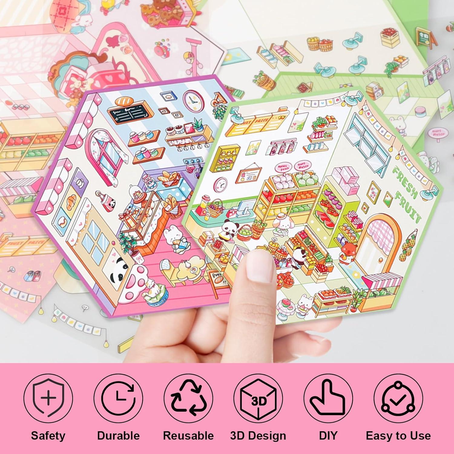 Set de 6 Stickers 3D Loghohu para Alivio de Estrés