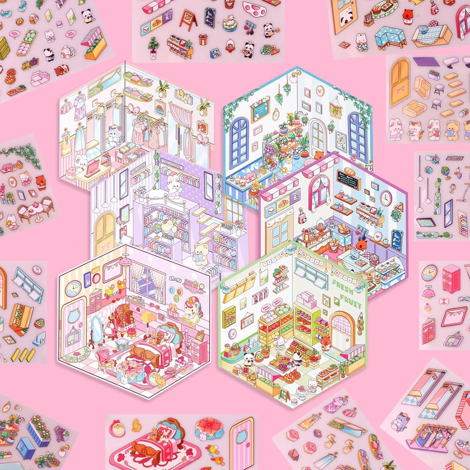 Set de 6 Stickers 3D Loghohu para Alivio de Estrés