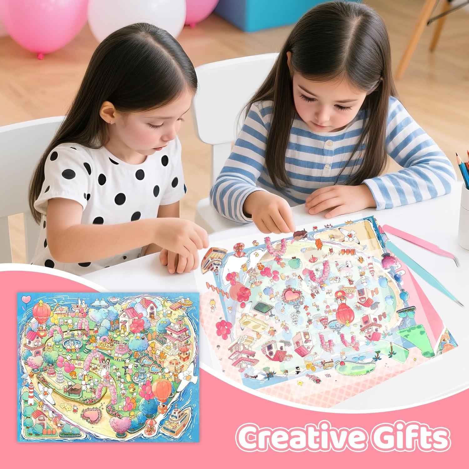 Pegatinas 3D DIY Lesmore para Crear Casa Romántica 35.88x25.4cm