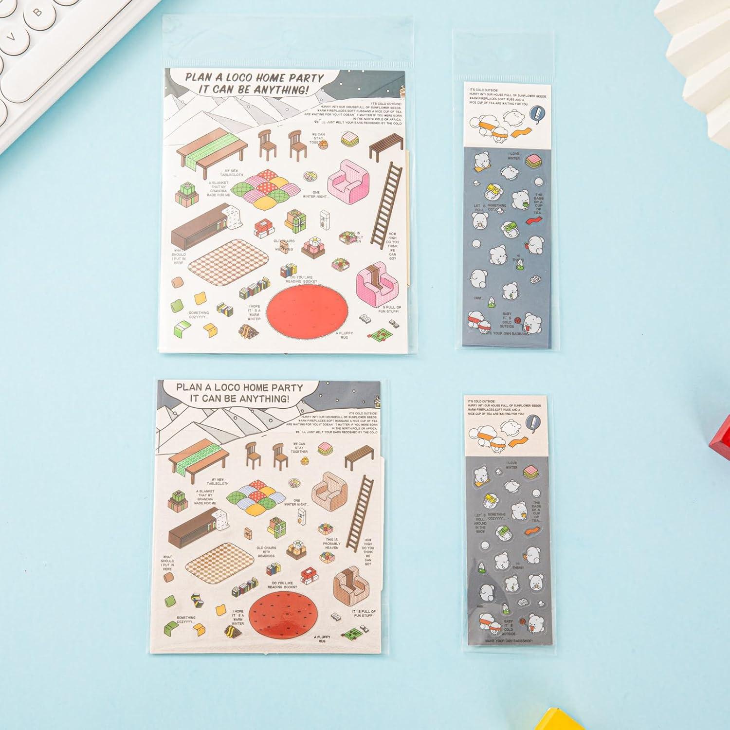 7 Juegos de Pegatinas 3D UoYYelly para Alivio del Estrés