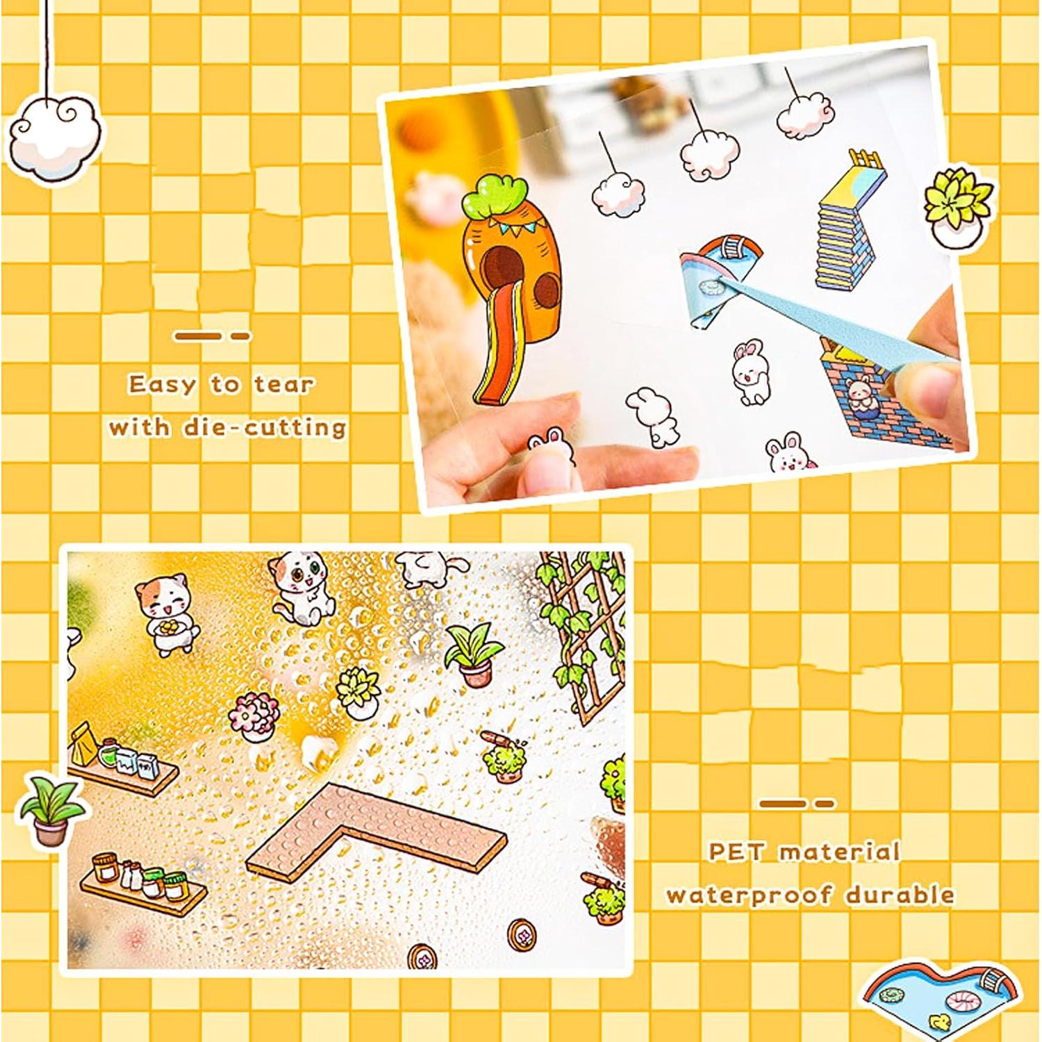 Stickers 3D para Crear Escenas Mini Casa LAIFOOSHEN - 8 Sets