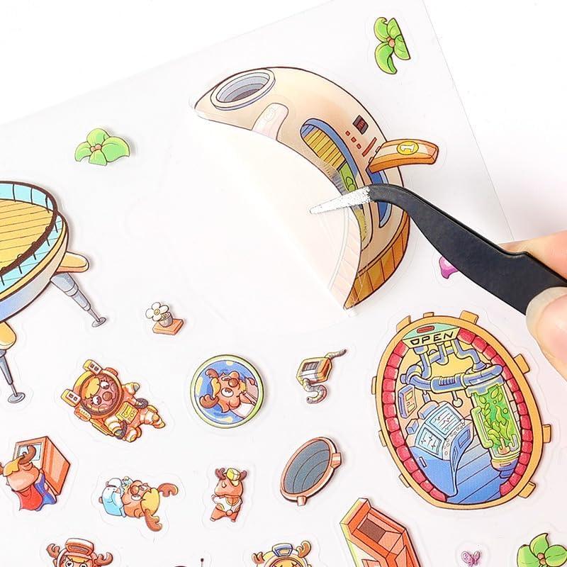 28 Juegos de Pegatinas 3D DIY Luzhans para Alivio del Estrés