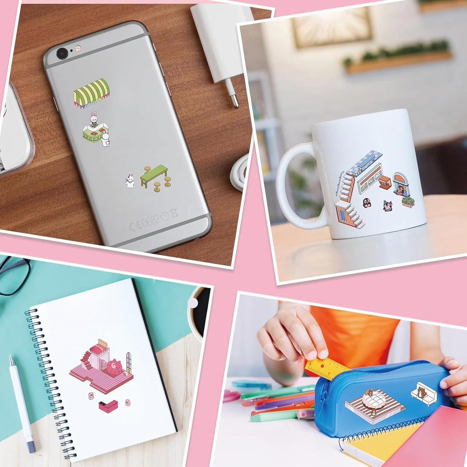 Set de Stickers 3D DIY TGFXA - 8 Escenas Creativas