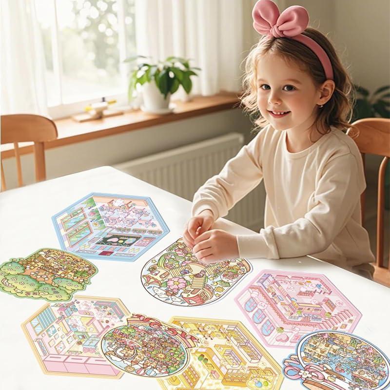 Set de Stickers 3D DIY TGFXA - 8 Escenas Creativas