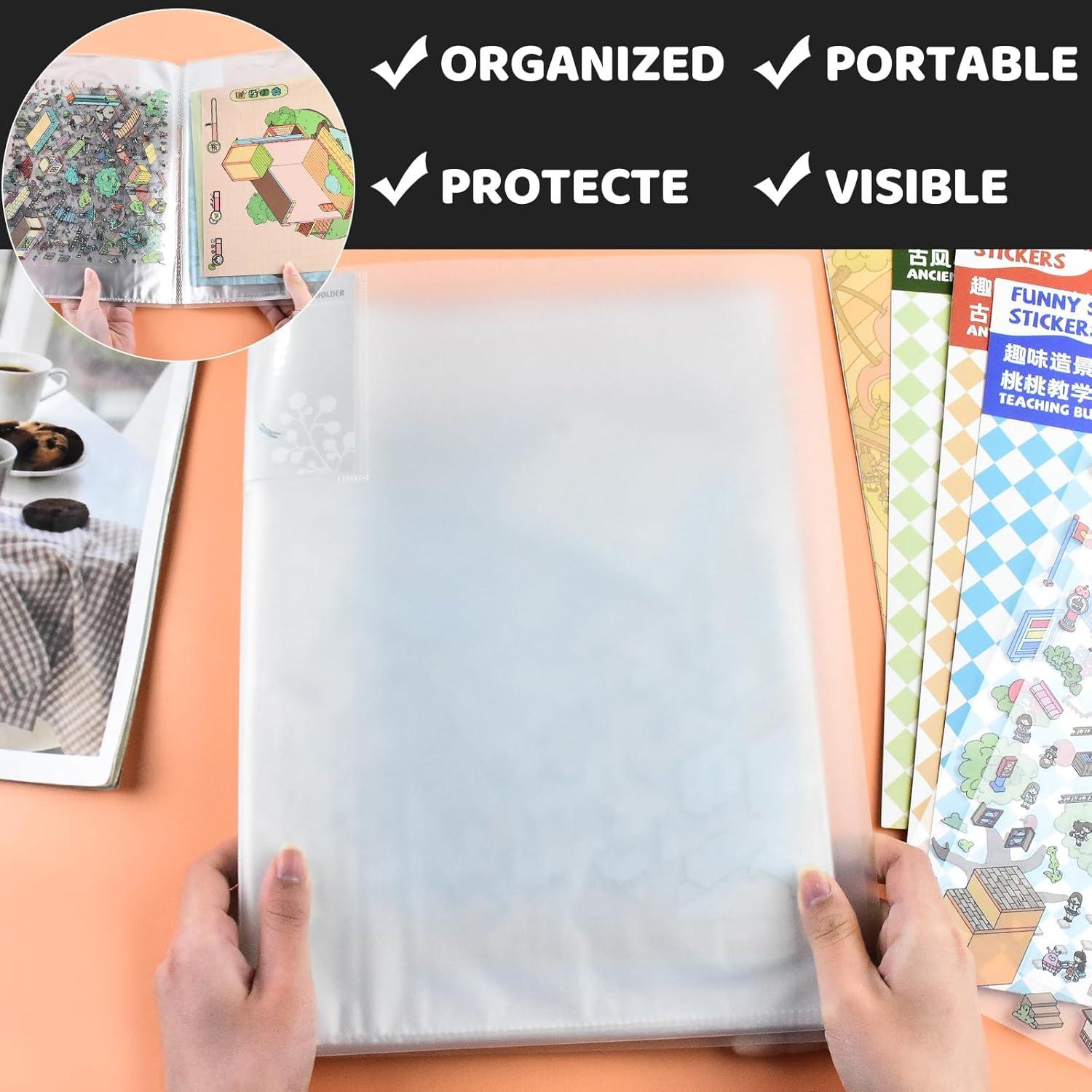 Álbum de Almacenamiento de Pegatinas A4 BROVITI 20 Páginas