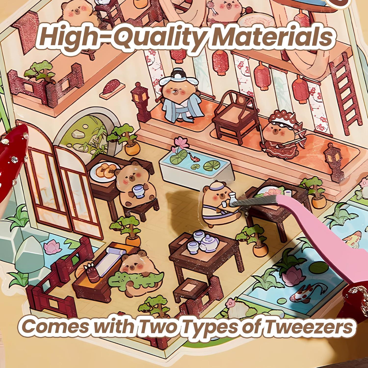 Set de Stickers 3D para Crear Escenas - BESTOCEAN - 20 Diseños