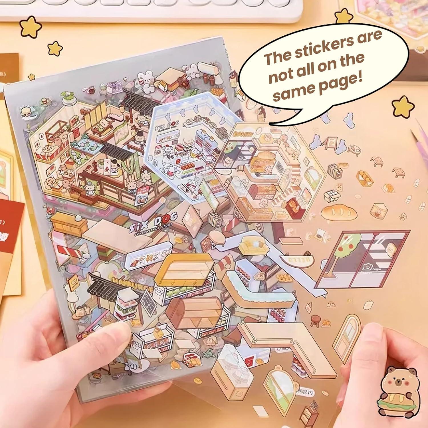 Set de Stickers 3D para Crear Escenas - BESTOCEAN - 20 Diseños