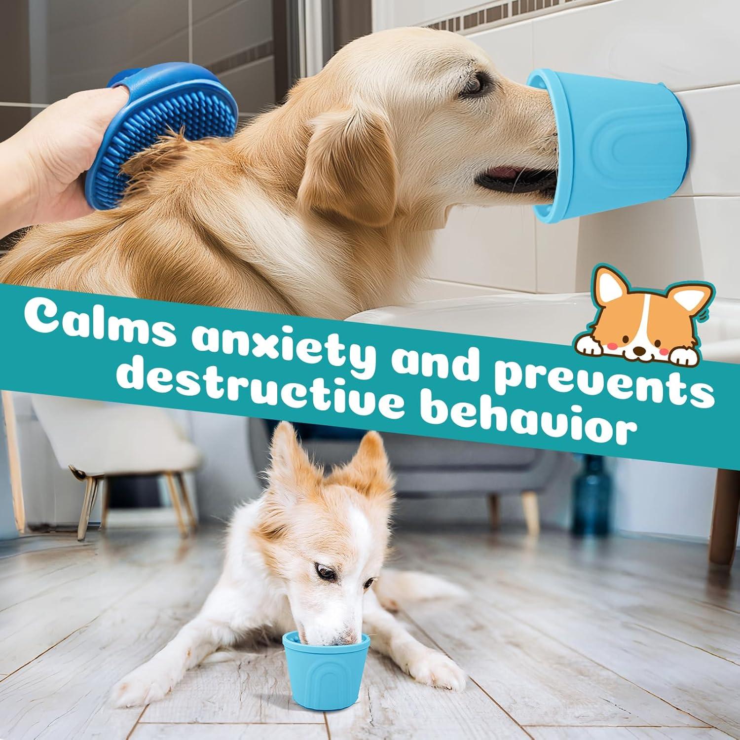 Tazón Antideslizante para Perros Loyala, Comer Lento Azul