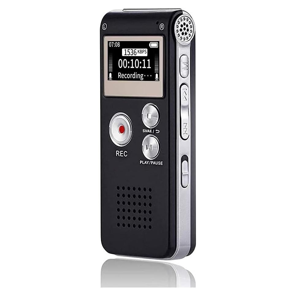Grabadora de Voz Digital Sunlan 16GB con Reproducción USB