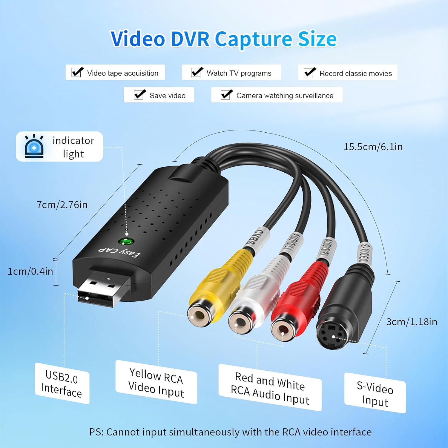 Tarjeta de Captura de Video USB 2.0 LBSC - RCA a Digital 720p