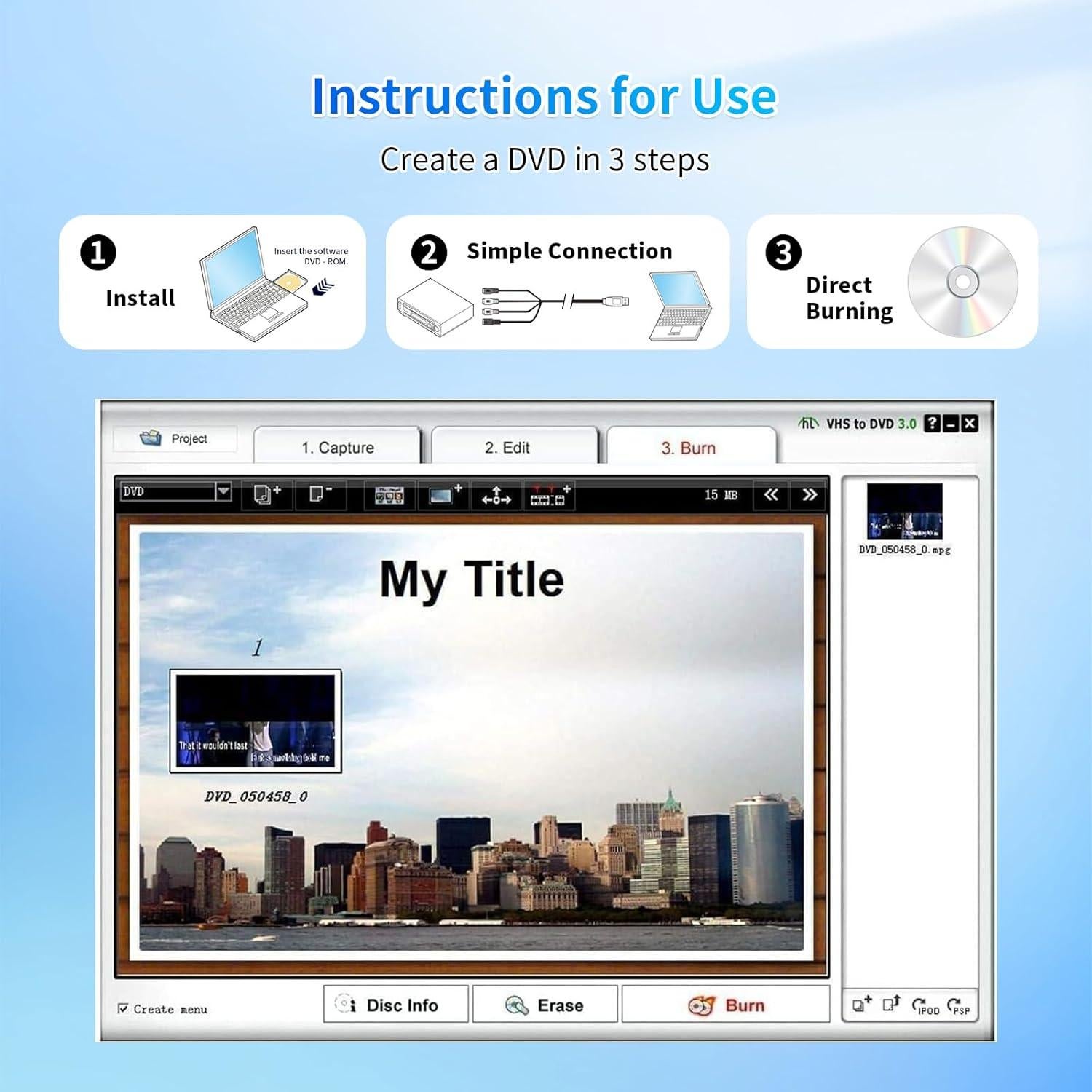 Tarjeta de Captura de Video USB 2.0 LBSC - RCA a Digital 720p